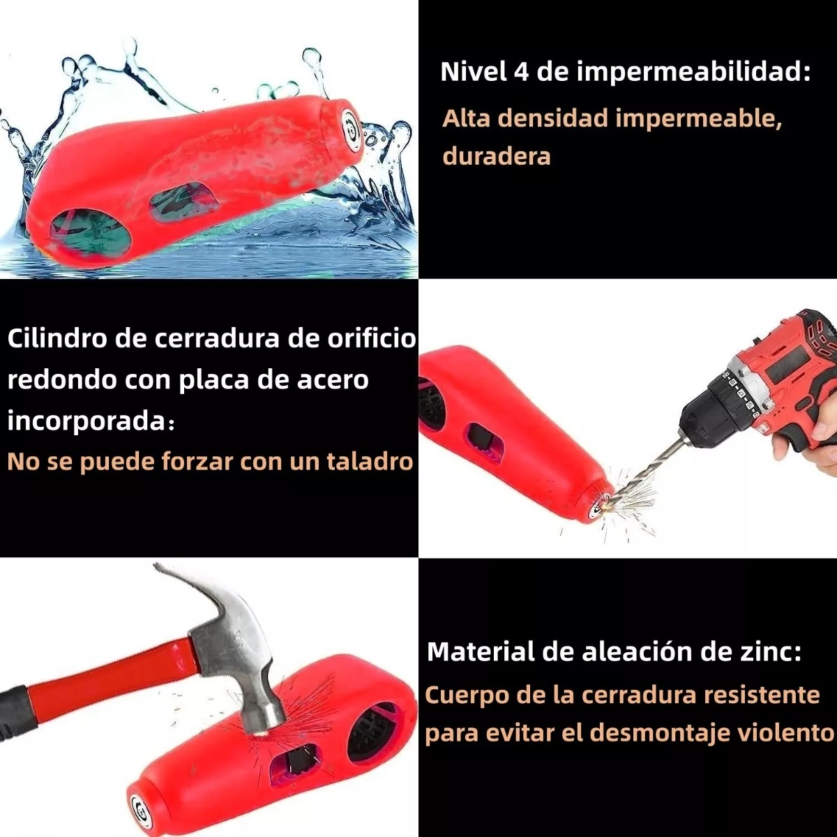 Alarma Motocicleta Freno Impermeable Acelerador Candado.