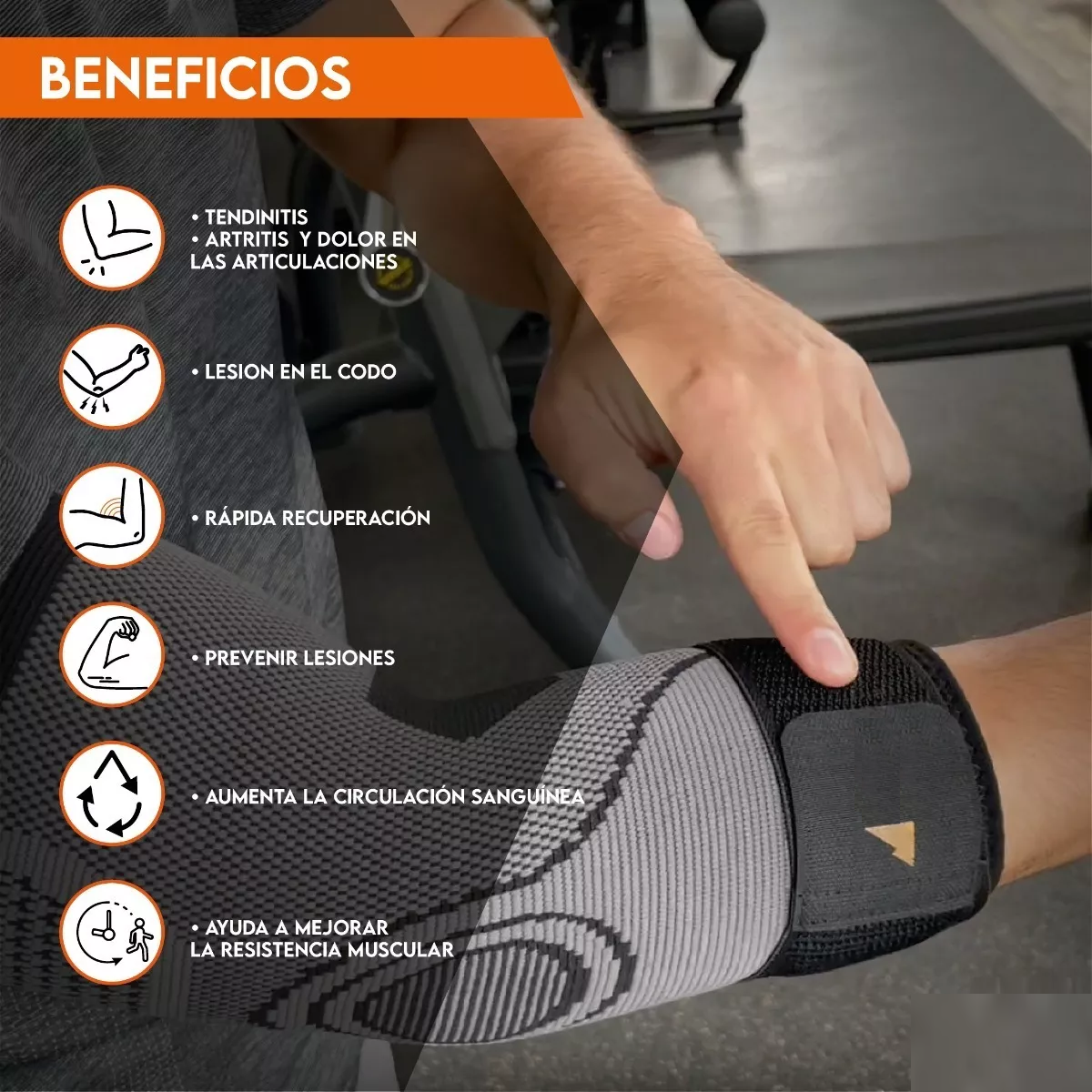Codera Compresión Deportiva Ortopédica Tenis Gym Crossfit.