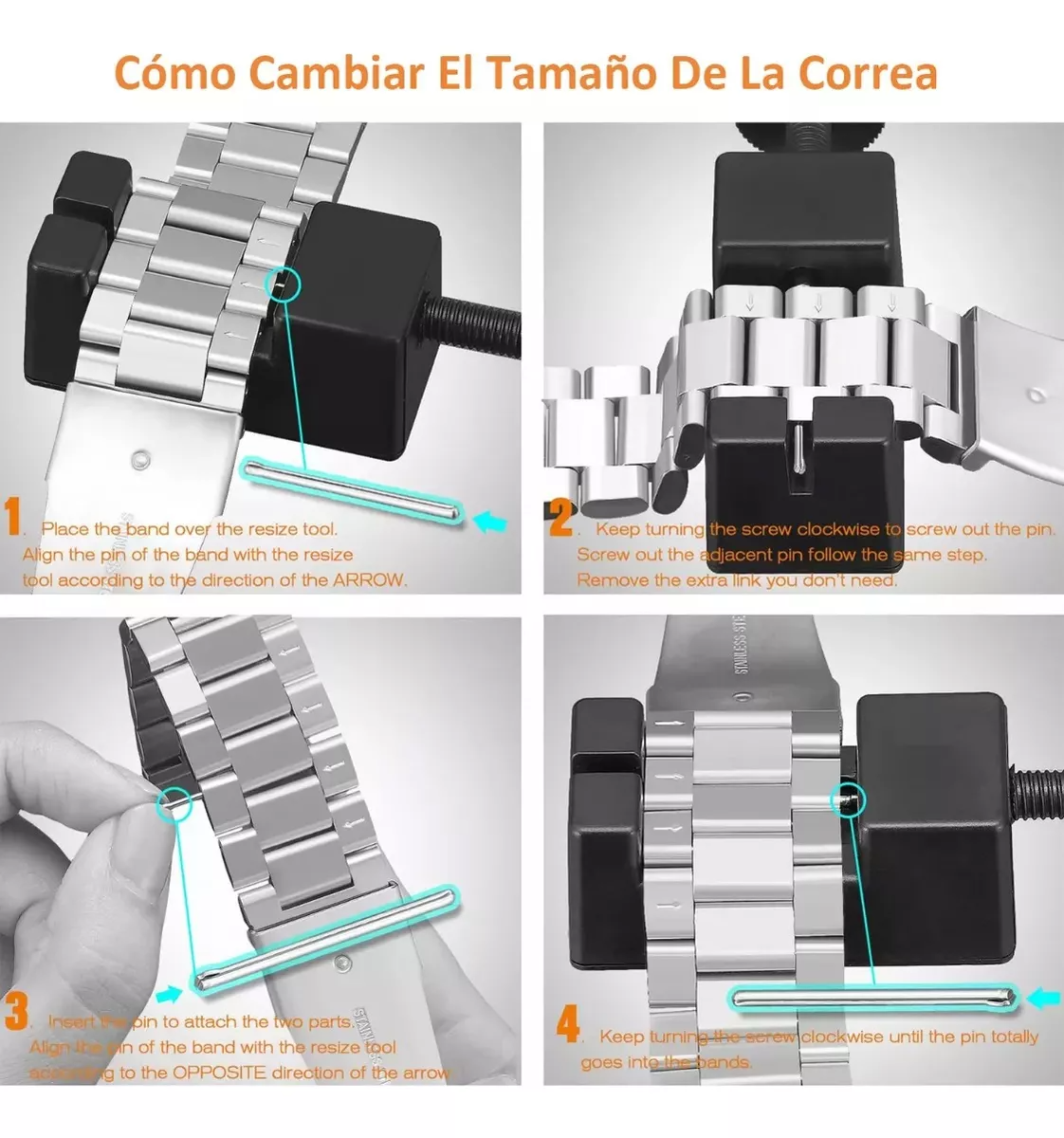 Reloj Para Hombre De Cuarzo De Acero Con Cronógrafo.