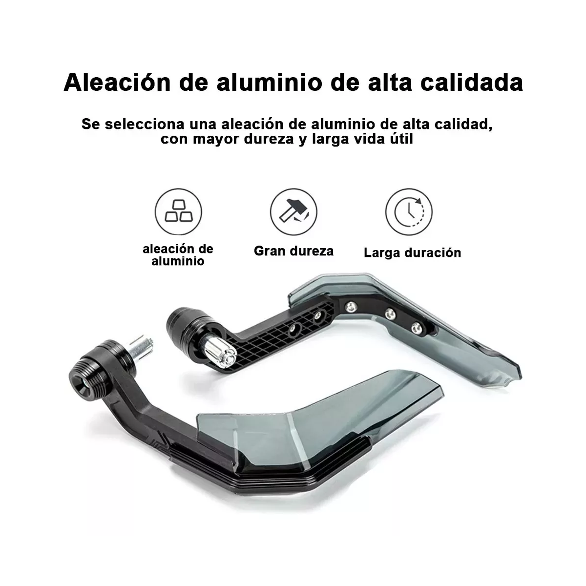 Cubre Puños Moto Handguards Motocicleta Universal Aluminio Titanio.