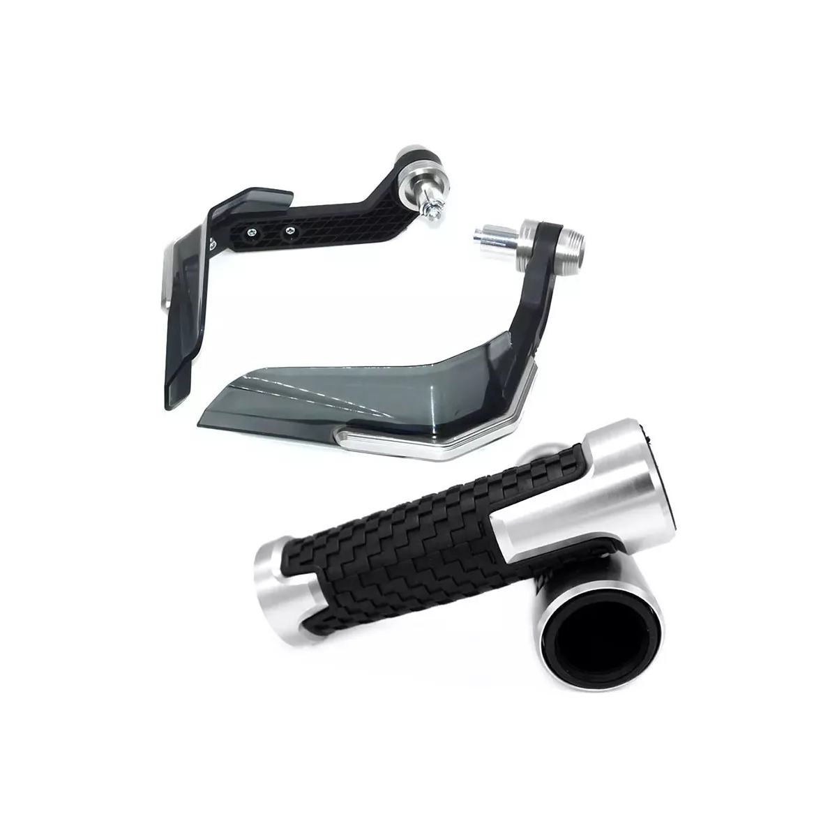 Cubre Puños Moto Handguards Motocicleta Universal Aluminio Titanio.