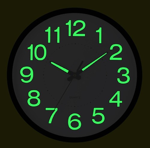 Reloj De Pared,30 cm Grande Moderno Luminoso Reloj De Pared.