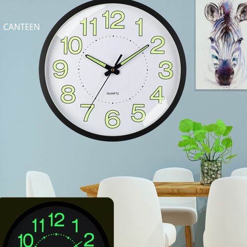 Reloj De Pared,30 cm Grande Moderno Luminoso Reloj De Pared.