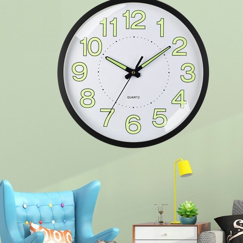 Reloj De Pared,30 cm Grande Moderno Luminoso Reloj De Pared.