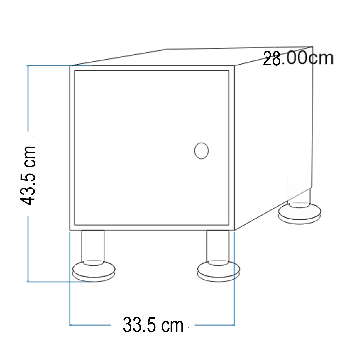 Buro Recamara Mueble Luz Led Ensamblado Plata Minimalista