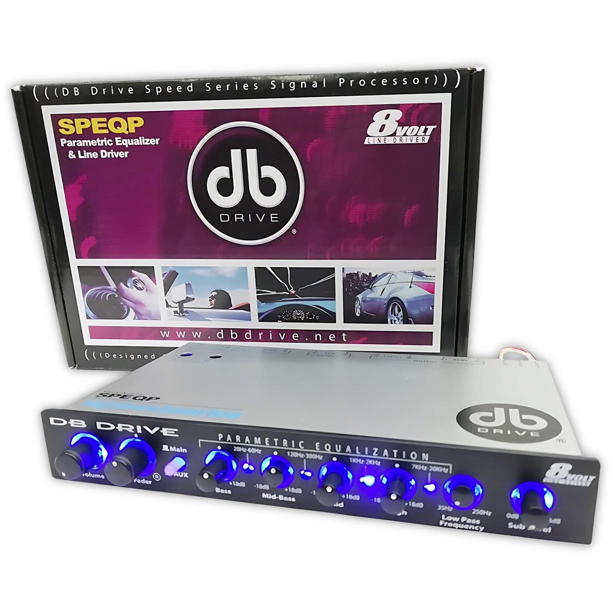 Ecualizador Paramétrico 4 Bandas DB Drive SPEQP 8 Volts RMS .