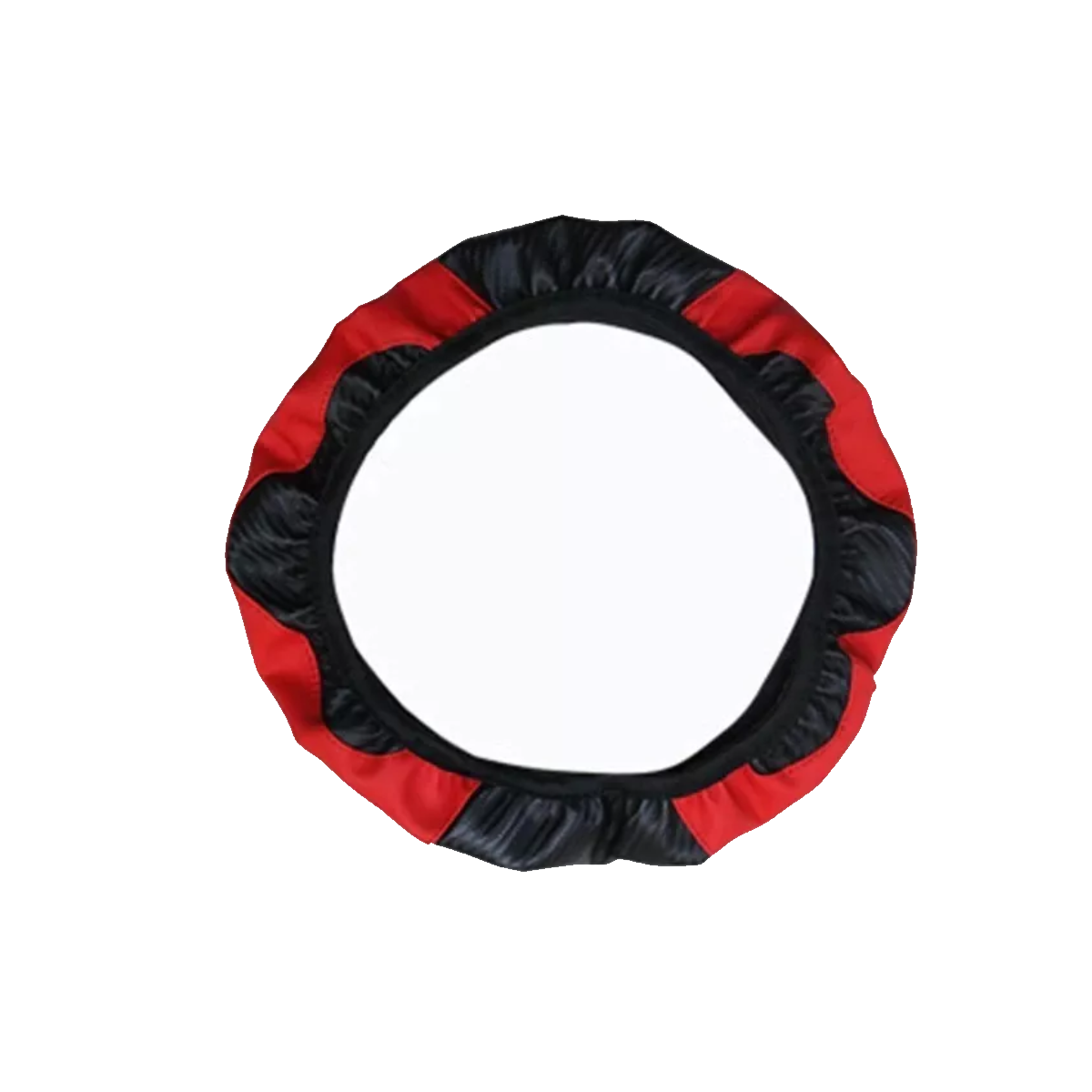 Funda Cubre Volante Deportivo Protector Antiderrapante Auto Rojo.