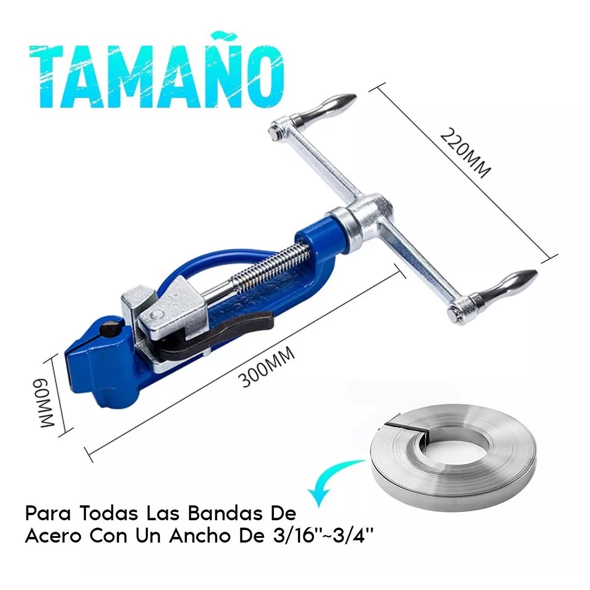 Máquina Flejadora Manual Para Flejes De Acero Inoxidable BOWOSHEN.