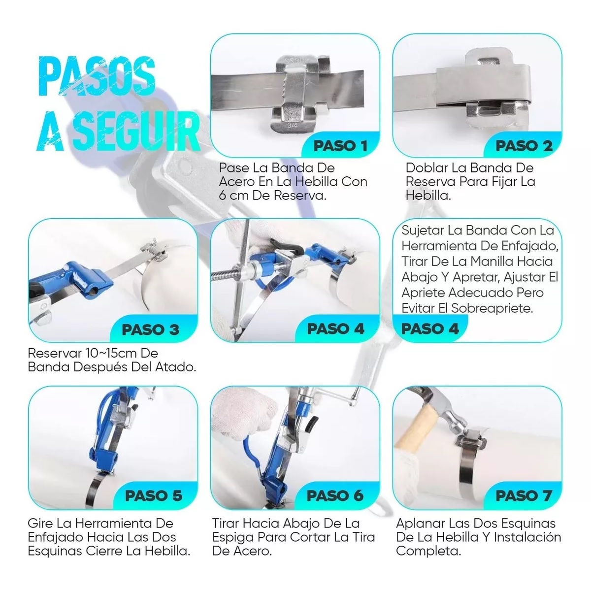 Máquina Flejadora Manual Para Flejes De Acero Inoxidable BOWOSHEN.