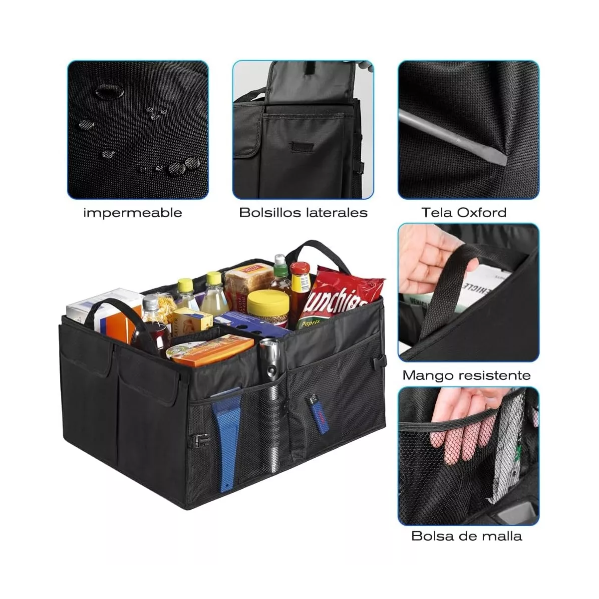Organizador Para Auto Plegable Para Cajuela.
