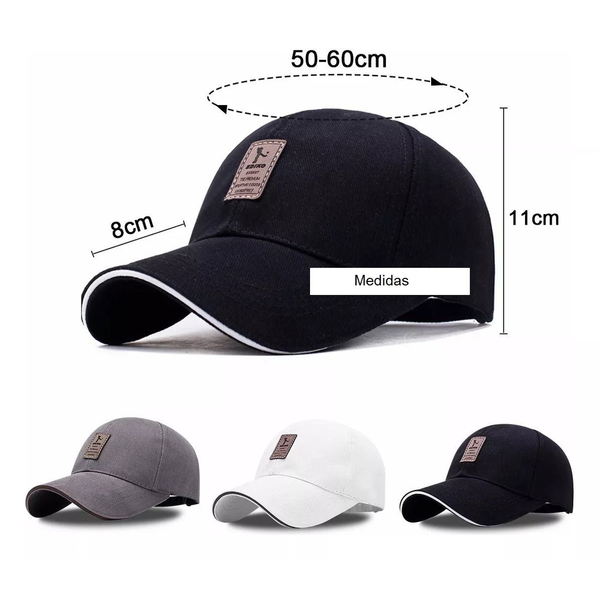 Set Gorra De Béisbol Cómoda Para Deportes Al Aire Libre 3 Piezas.