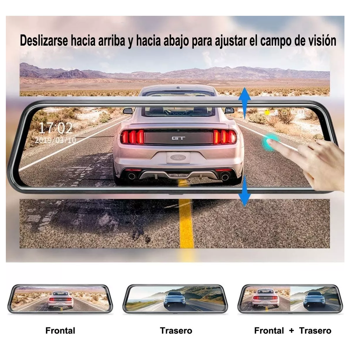 Doble Camara Para Auto Pantalla Tactil Frontal Y Traser 32gb.