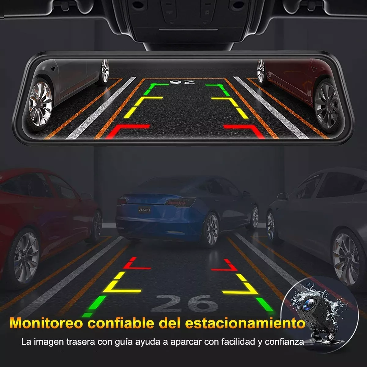 Doble Camara Para Auto Pantalla Tactil Frontal Y Traser 32gb.