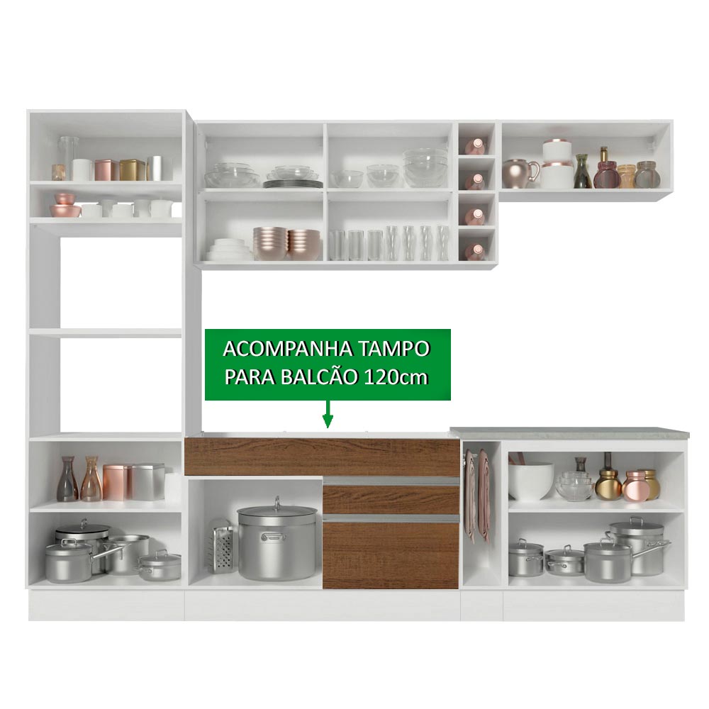 Cocina Integral Completa Modular Madesa Vicenza 290cm BRB 12.