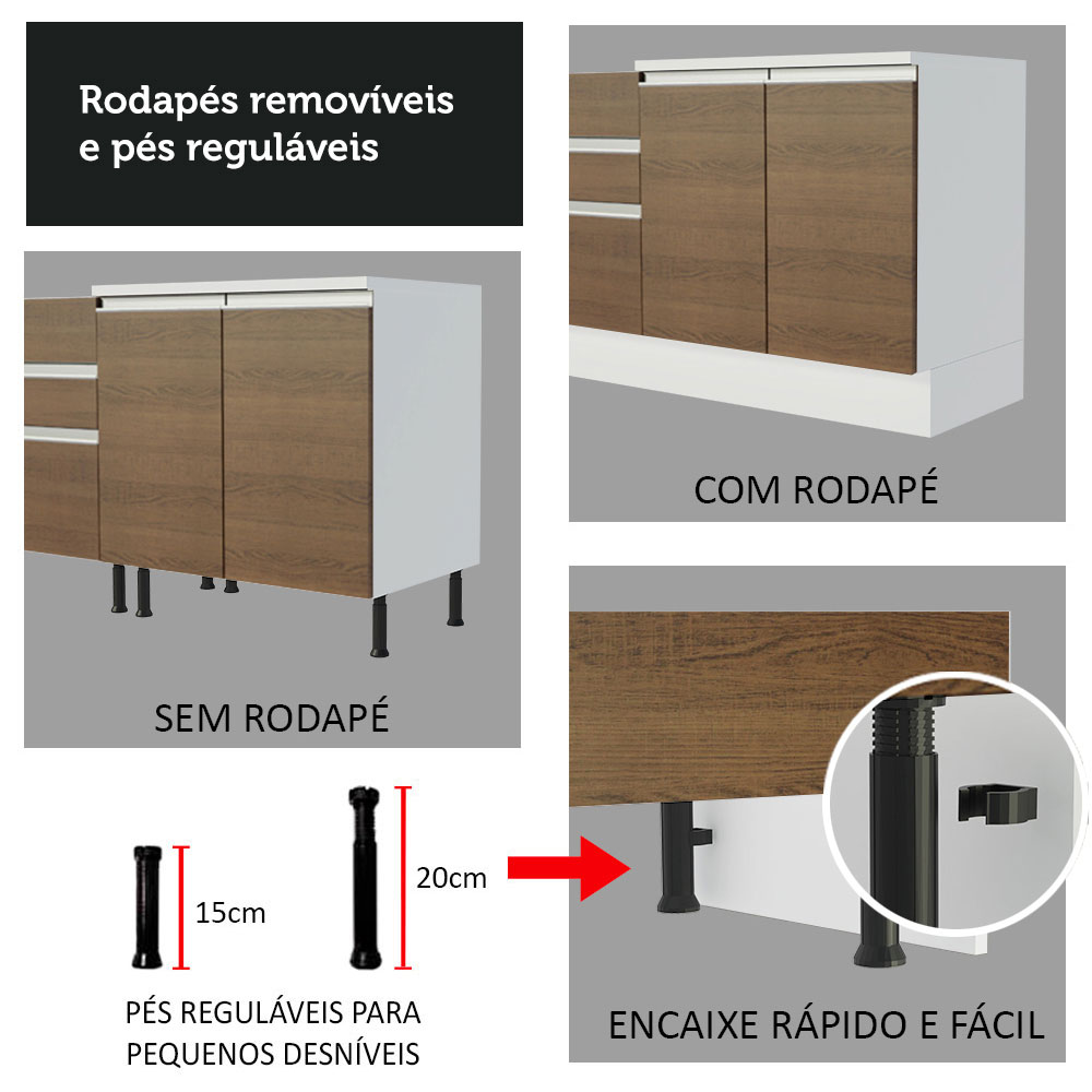 Cocina Integral Completa Modular Madesa Vicenza 290cm BRB 12.