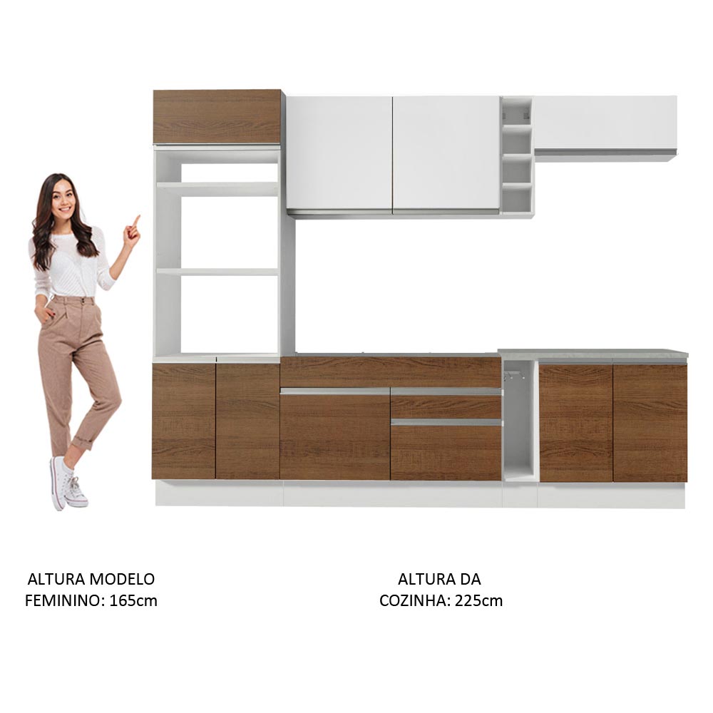 Cocina Integral Completa Modular Madesa Vicenza 290cm BRB 12.