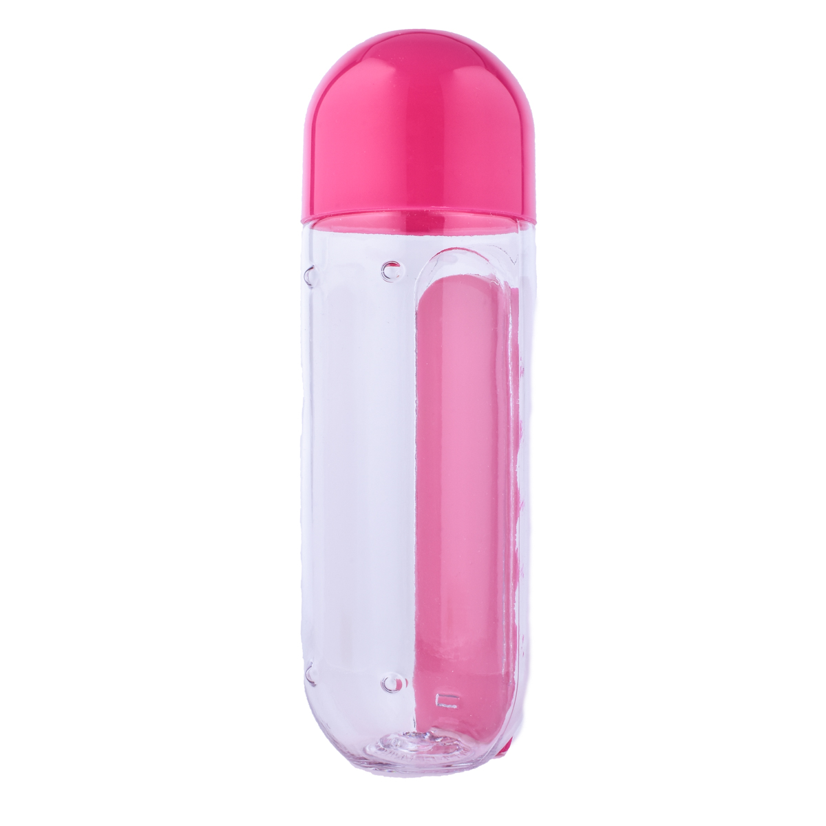 Botella Agua 2 En 1 Vaso Pastillero Portátil Píldoras 600ml