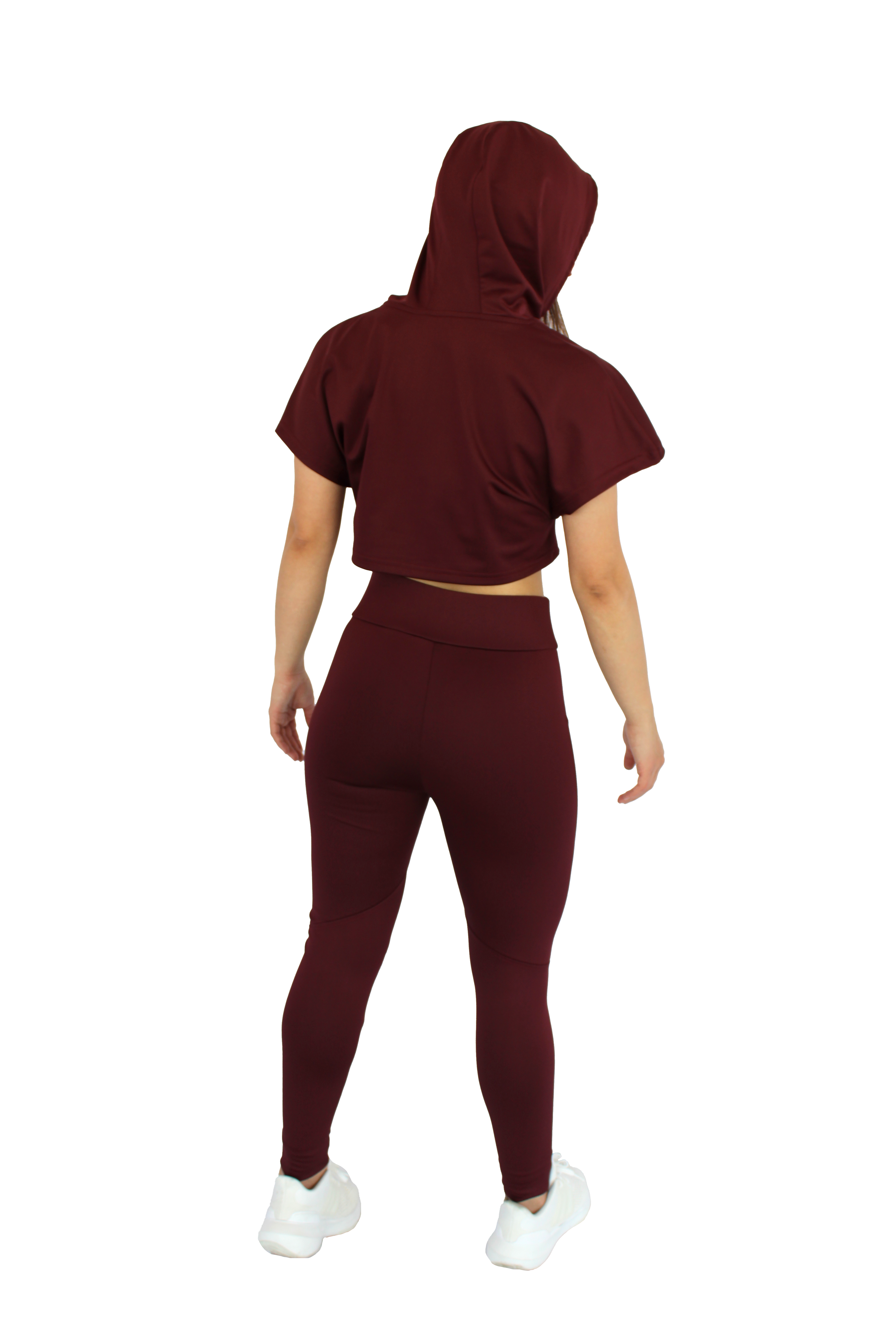 Crop top color vino para dama.