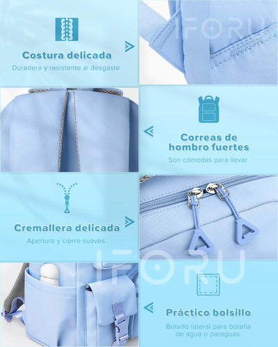 Mochila Escolar Viaje Bolsa Para Laptop 15.6 Inch Iforu 30l.