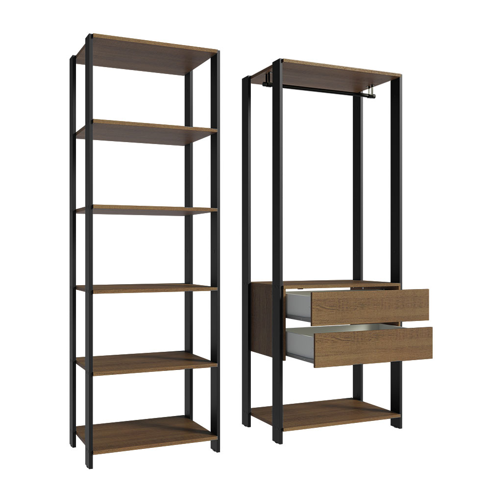 Ropero Closet Guardarropas Madesa Valencia 129cm MP.