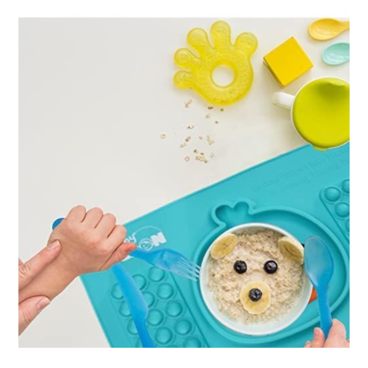 Plato Para Bebe De Silicona Antiderrapante Y Pop It.