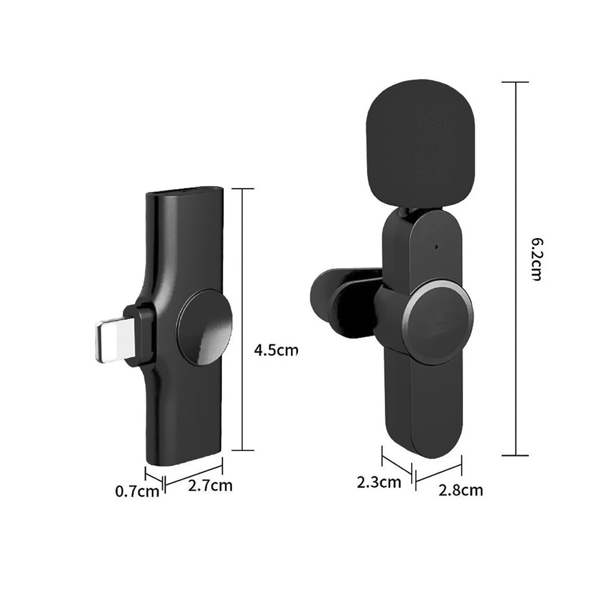 MicrOfono De Solapa InalAmbrico PortAtil Para iPhone iPad