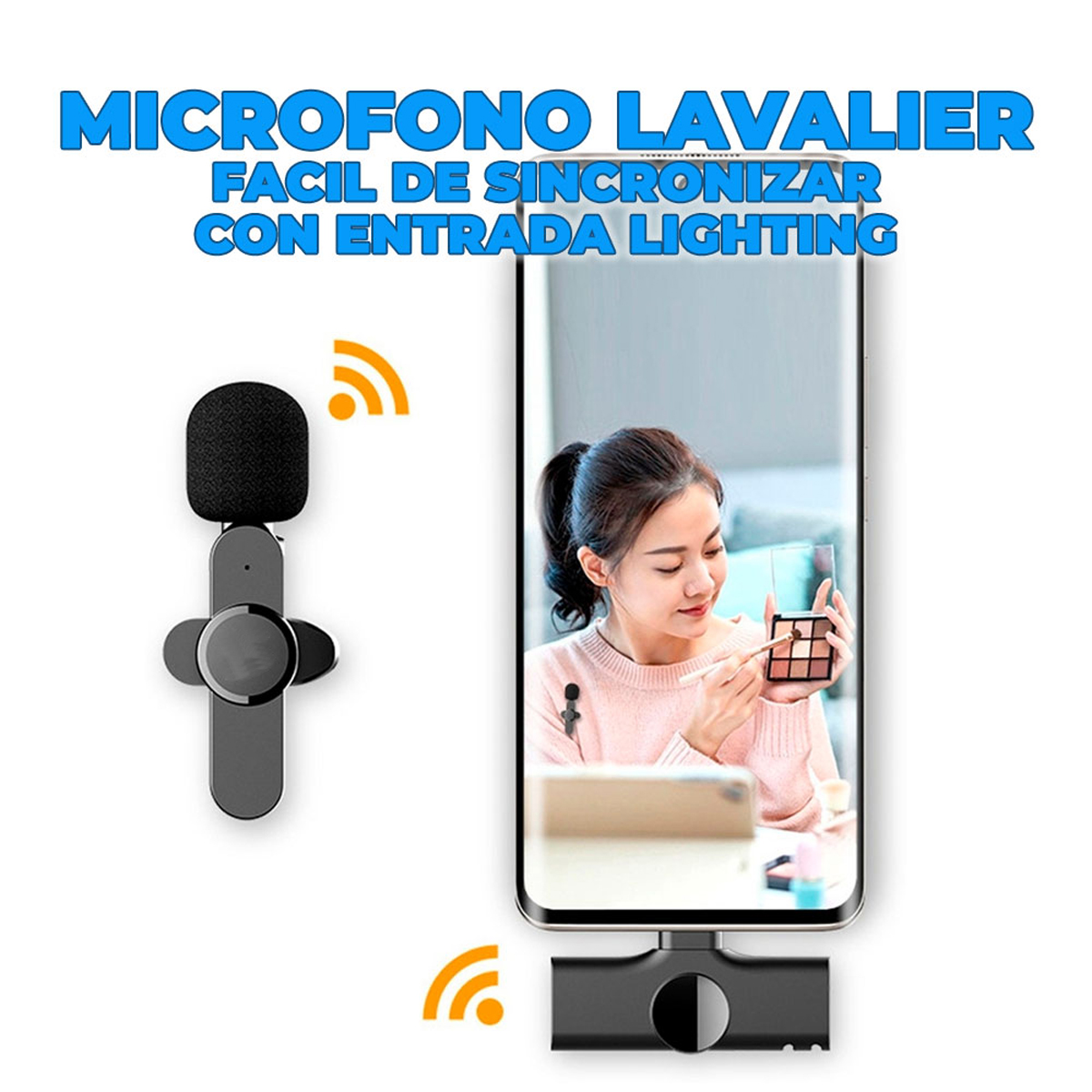MicrOfono De Solapa InalAmbrico PortAtil Para iPhone iPad