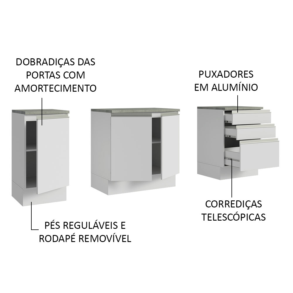 Mueble Modulo Para Baño Gabinete Lavabo Madesa 180cm BB