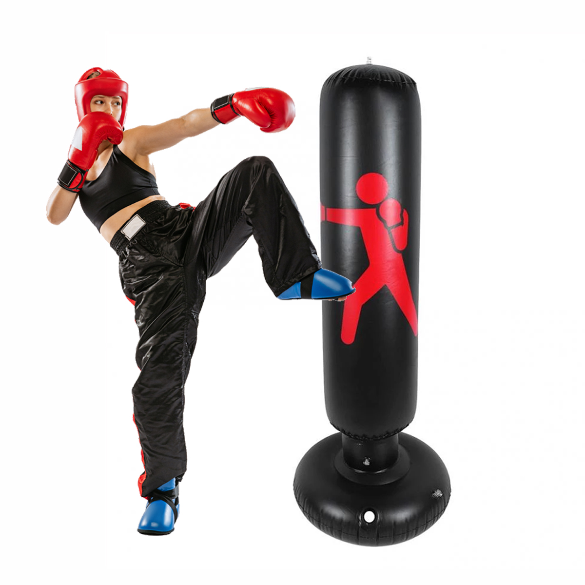 Costal Saco Inflable Boxeo Piso Fitness Gym Niños Adultos 160