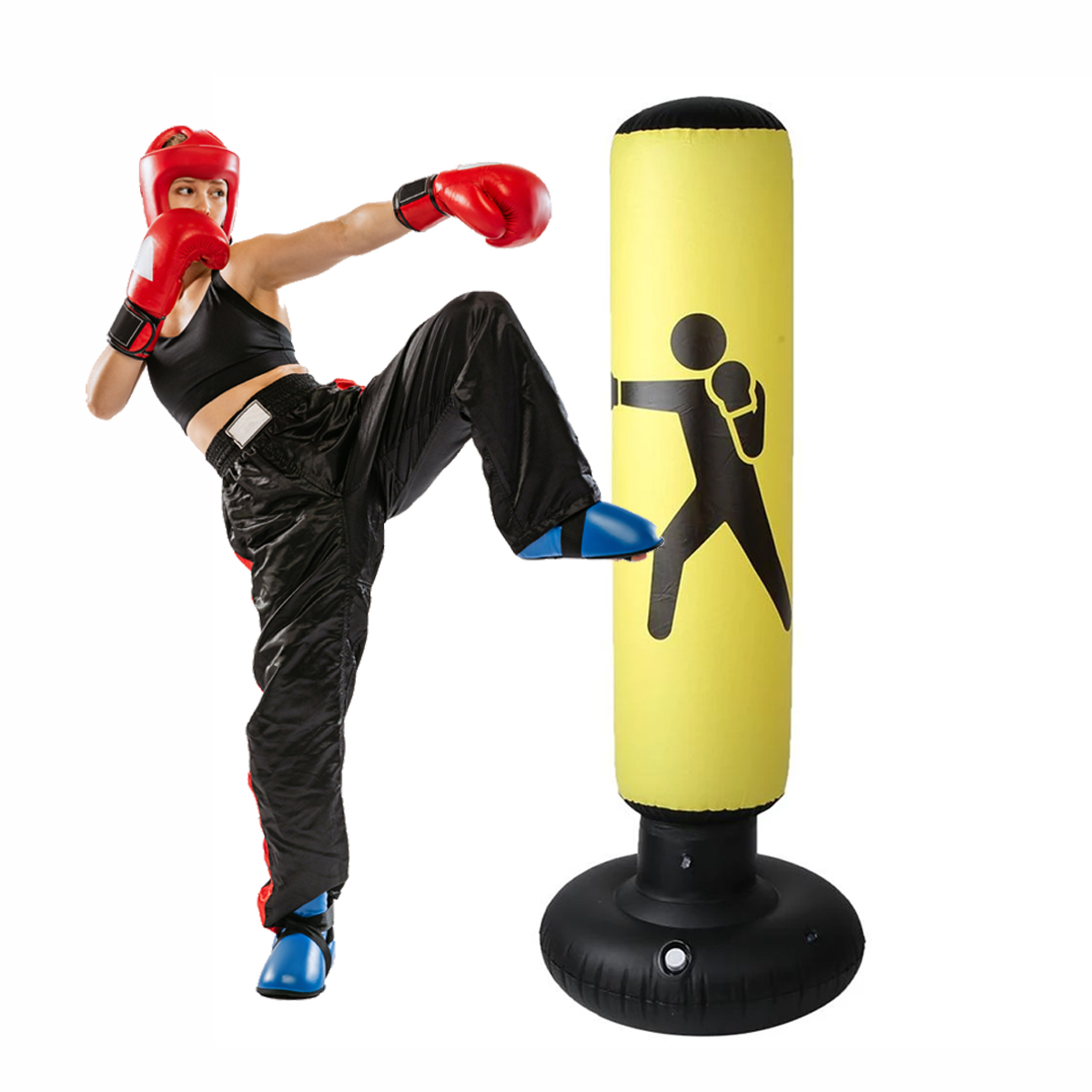 Costal Saco Inflable Boxeo Piso Fitness Gym Niños Adultos 160