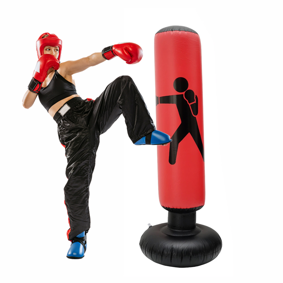 Costal Saco Inflable Boxeo Piso Fitness Gym Niños Adultos 160