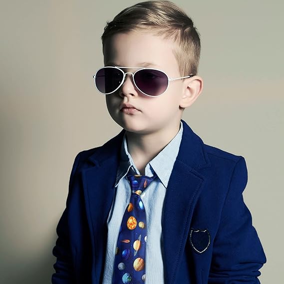 Corbata para el cuello para niños y niños, 3 unidades preatadas, corbatas ajustables para niños pequeños, para bodas, graduación, escuela.