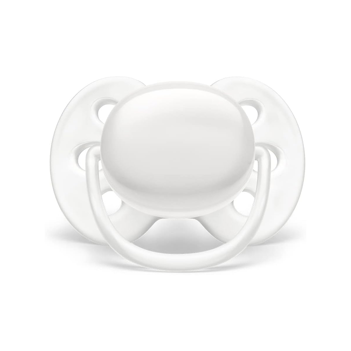 Peluche Con Chupón Soothie Snuggle Avent Changuito Blanco.