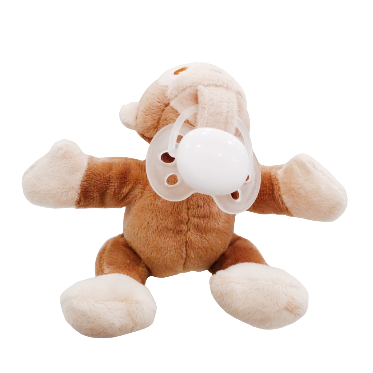 Peluche Con Chupón Soothie Snuggle Avent Changuito Blanco.