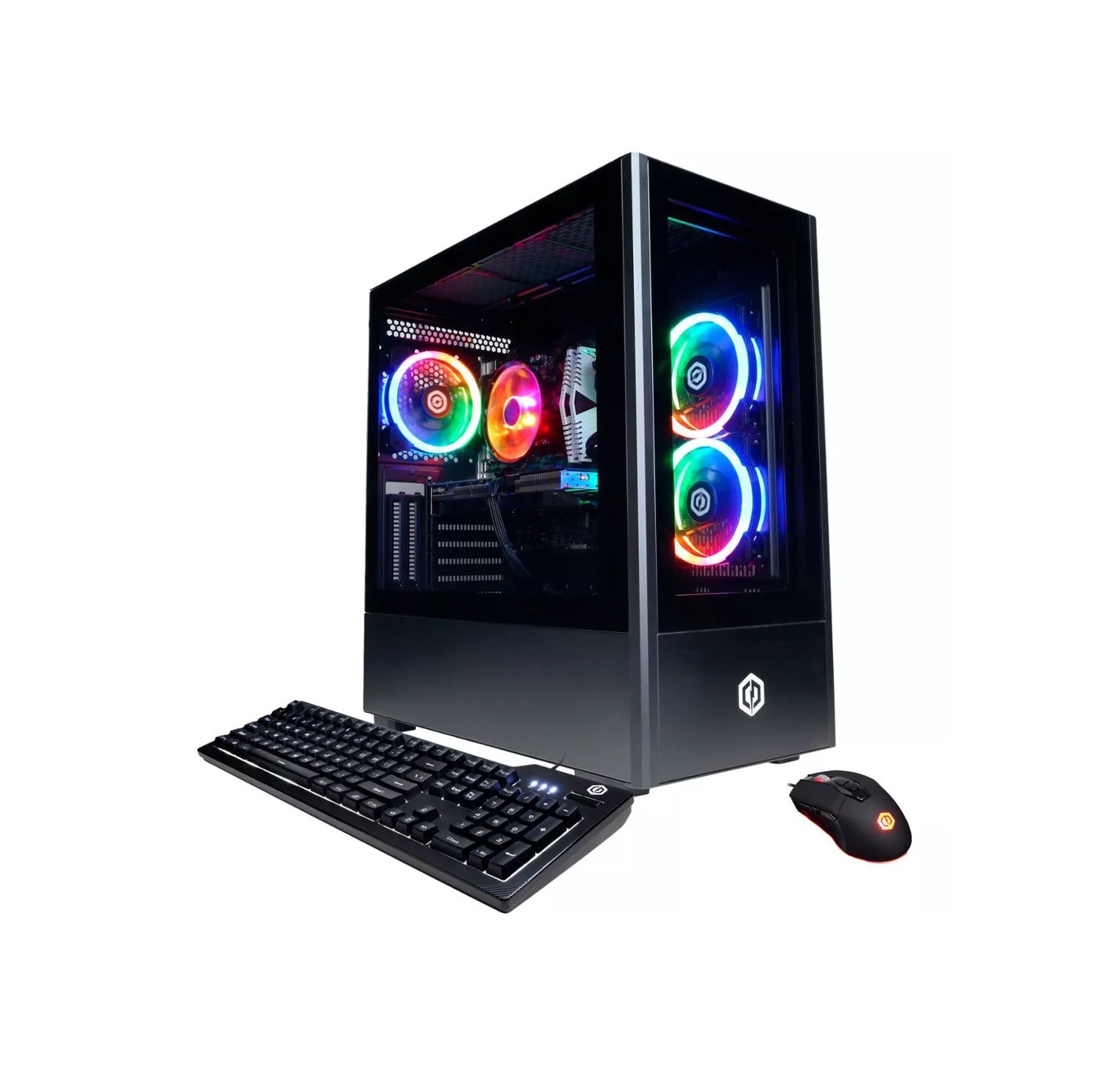 Gabinete Gamer Extreme Cyberpower + Monitor Hp E27M QHD 27 Pulgadas, Procesador i7-12700F 16 Gb Ram,1 Tb Hdd + 500 Gb Ssd, Tarjeta Gráfica Rtx3060 Ti de 8 Gb  .