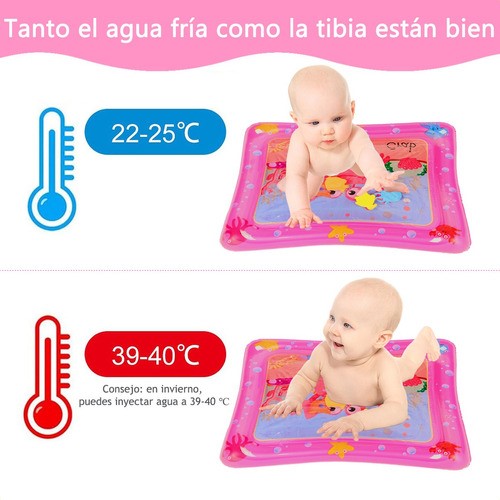 Cojín Agua Inflable Bebé Estimulació Temprana Alfombra Diseo.
