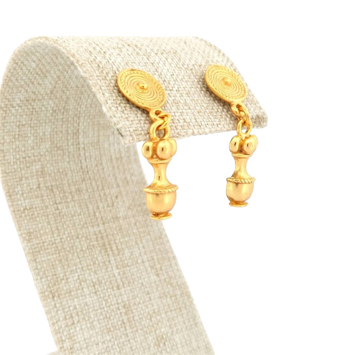 Arete Colgante Precolombino Poporo Quimbaya Joyeria M D Leon.