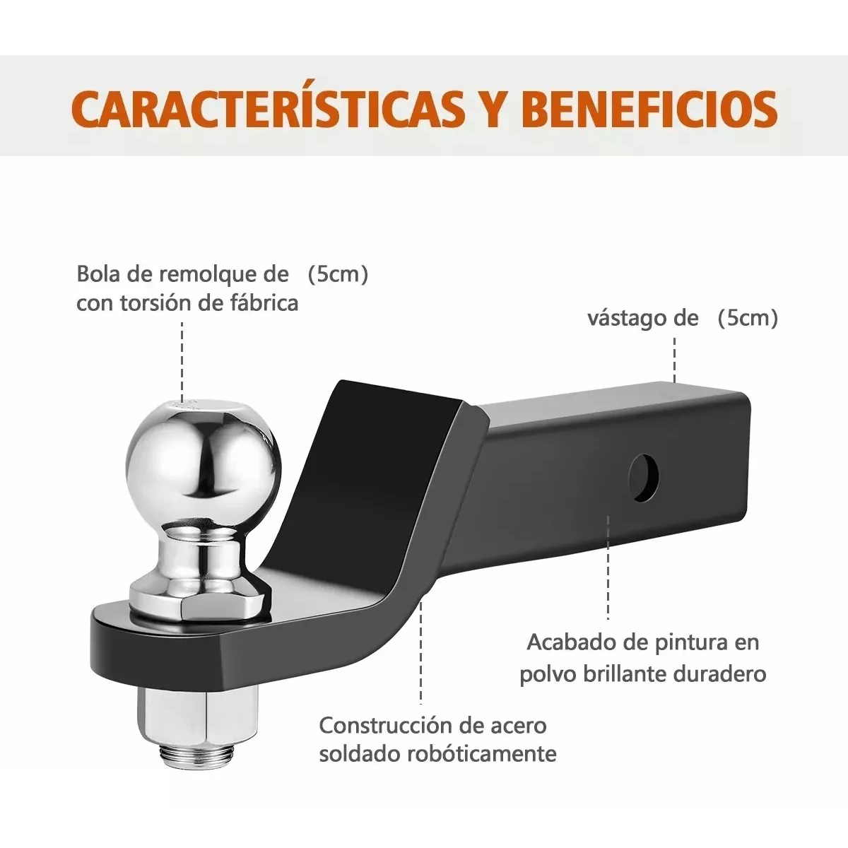 Kit De Arrastre Lengüeta Cople Bola Perno Y Remolque.
