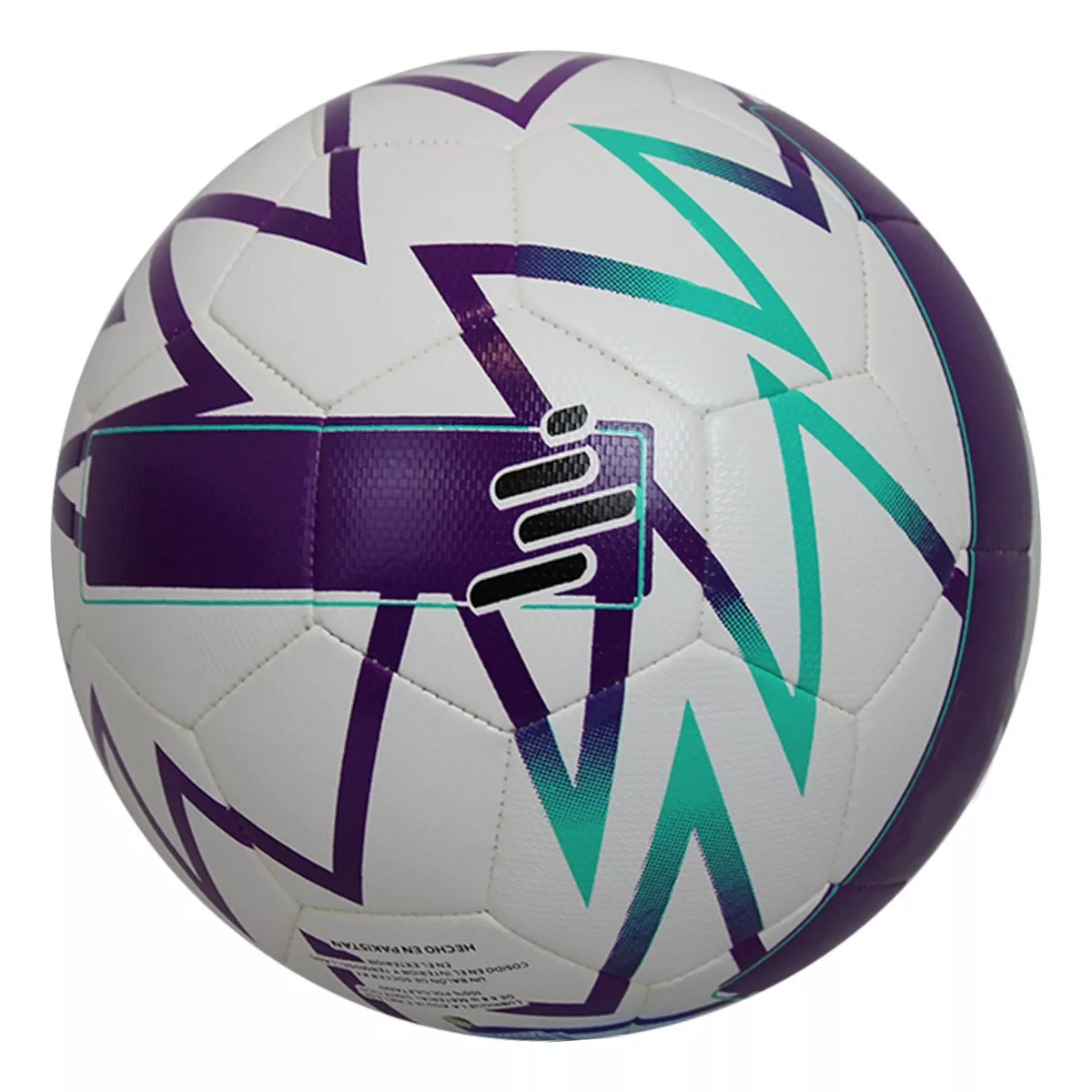 Balón De Fútbol Oka Pro 6.0 Híbrido Texturizado Número 5 Color Blanco/Morado.
