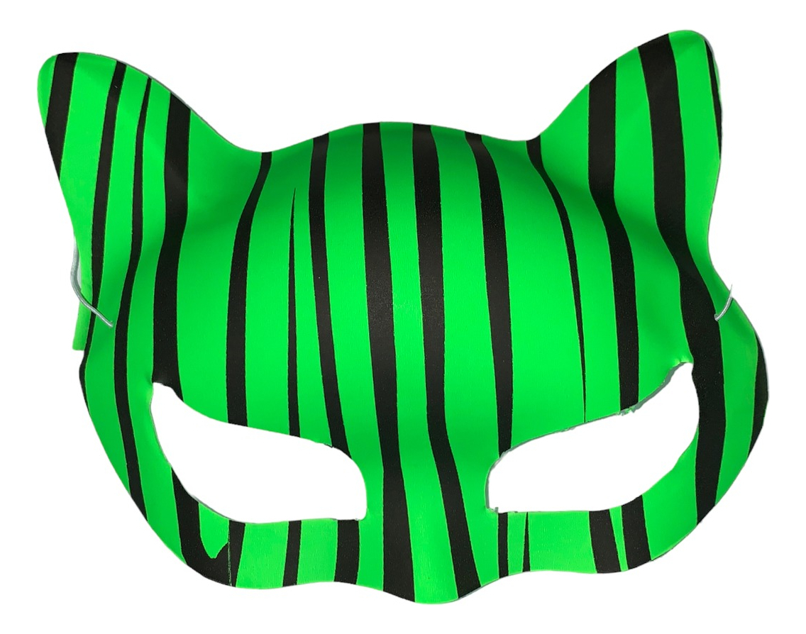 50 Antifaz Neon Animal Print Gato Fiesta Glow Oferta.