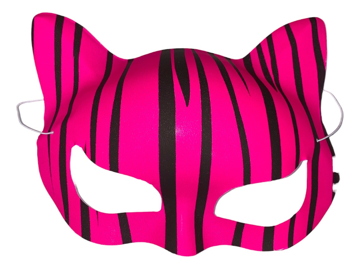 50 Antifaz Neon Animal Print Gato Fiesta Glow Oferta.