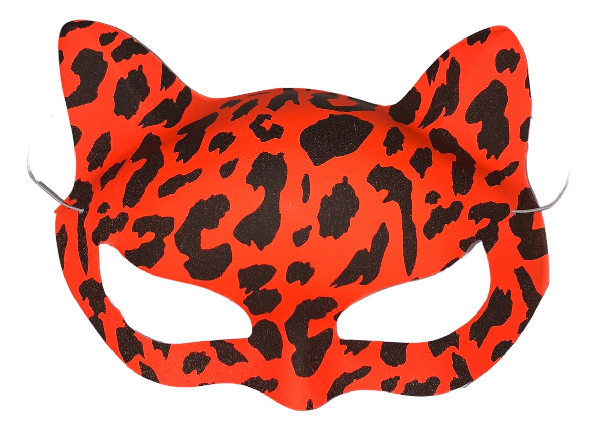 50 Antifaz Neon Animal Print Gato Fiesta Glow Oferta.