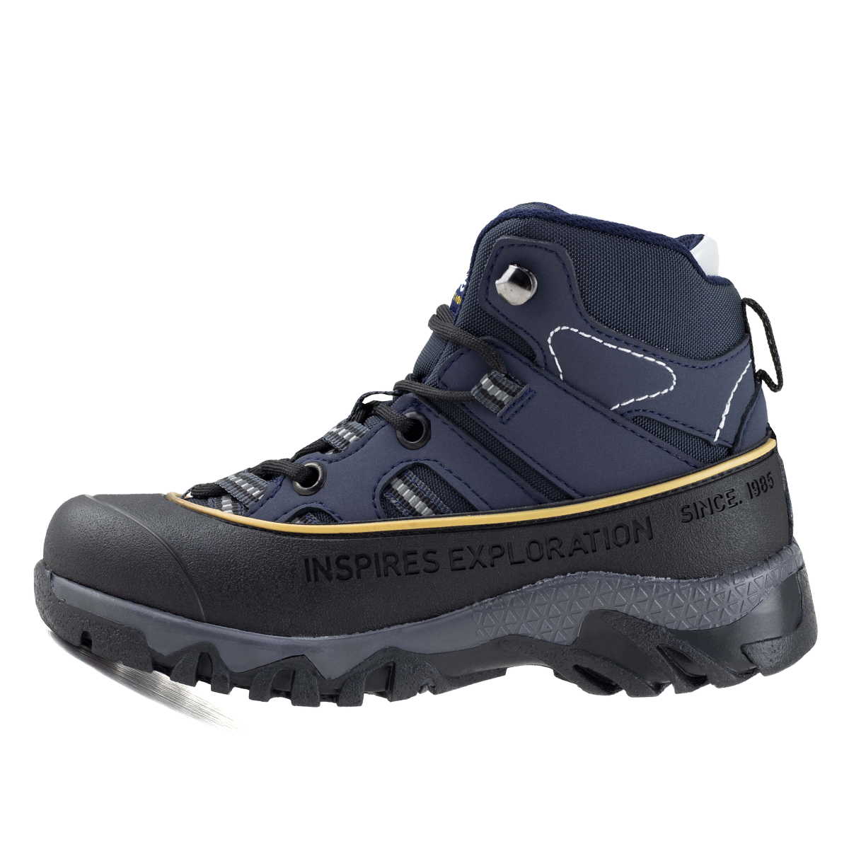 Botas Para Camping De Niño Discovery 11950 Azul Marino Outdoor.