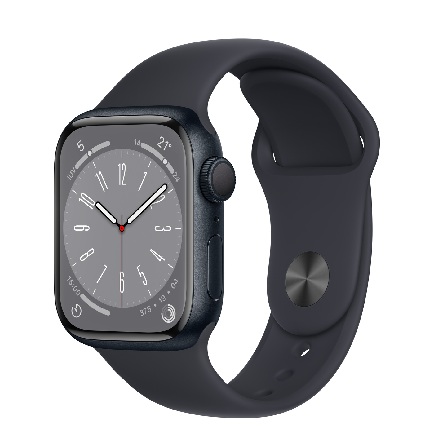  Smartwatch Apple Watch Series 8 Aluminio 45MM GPS Bluetooth Reacondicionado Negro