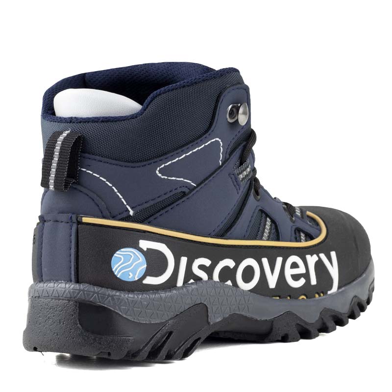 Botas Para Camping De Niño Discovery 11950 Azul Marino Outdoor.