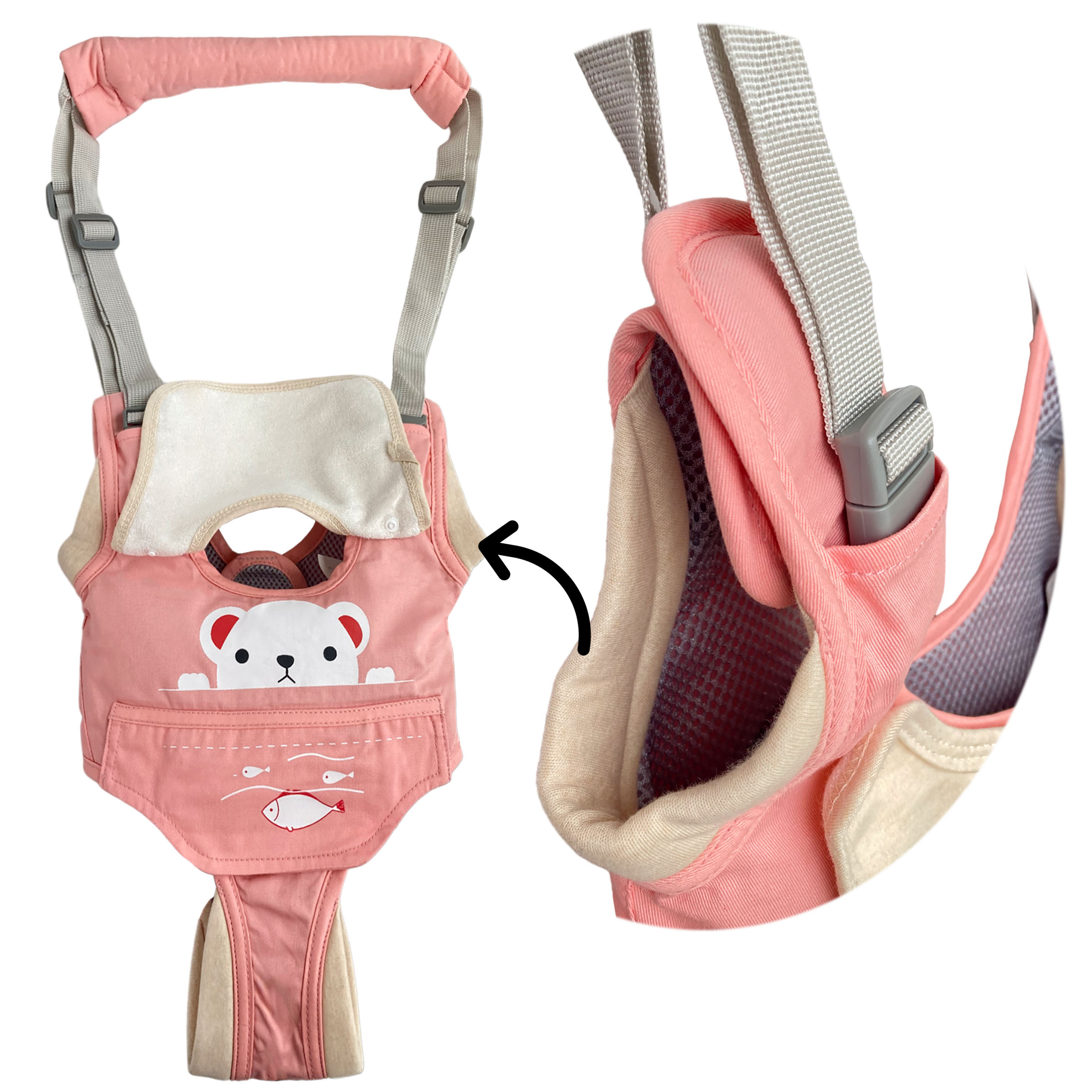 Arnés Pechera Entrenador Caminador Bebe Primeros Pasos