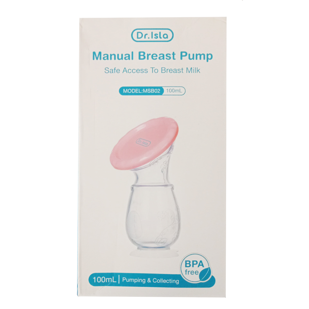 Extractor Y Recolector De Leche Dr Isla Manual Blanco.