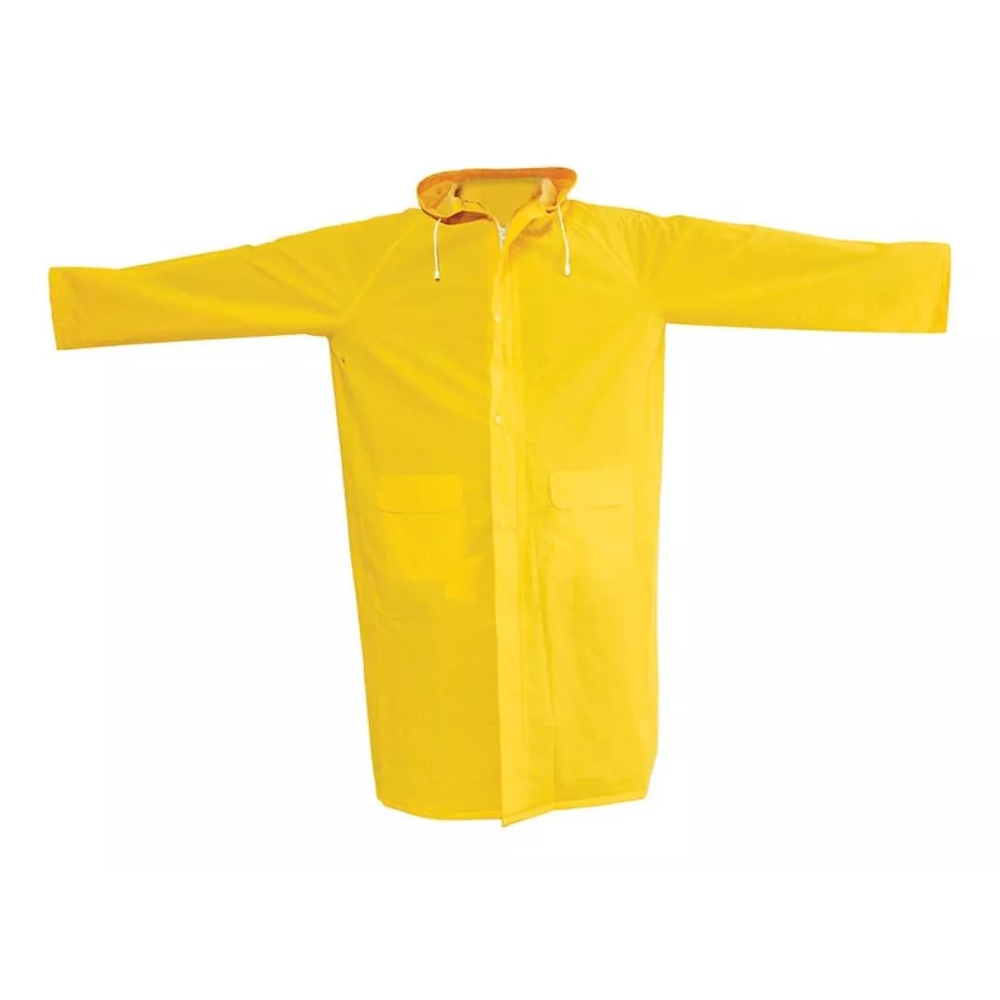 Gabardina Impermeable Para Lluvia Pvc Amarillo Surtek Talla EG.