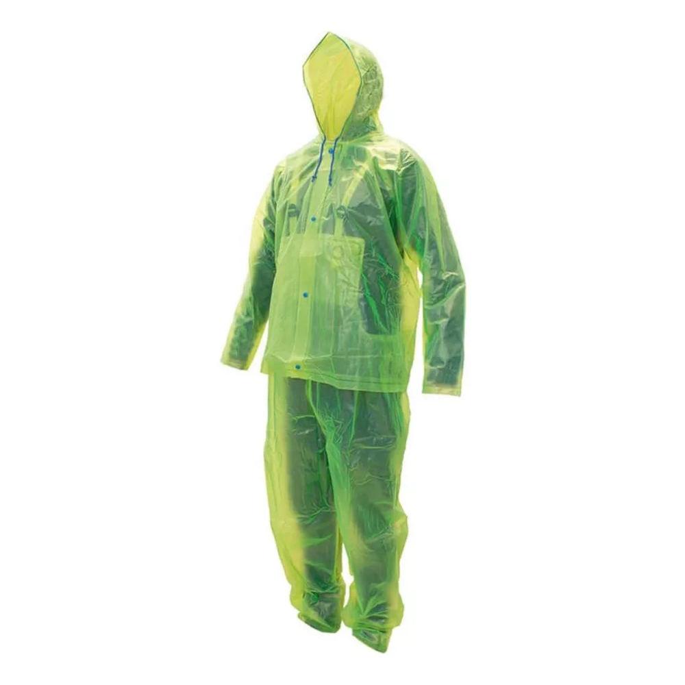 Traje Impermeable De Alta Visibilidad 2 Piezas Surtek Verde Talla G.