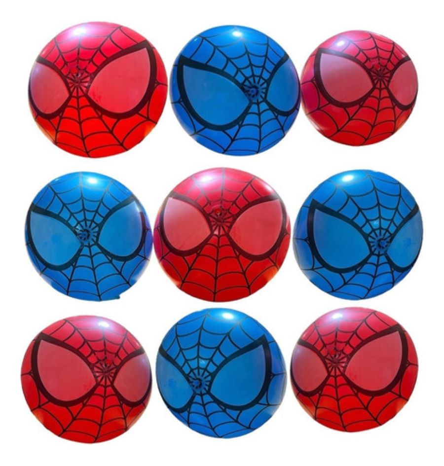 100 Pelotas Plástico Spiderman Fiesta Juguete Niño Niña.